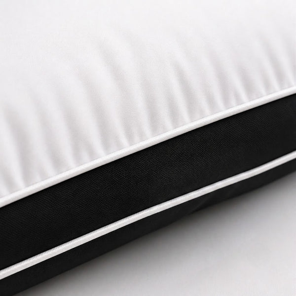 Premium Gusseted Pillows – Navy, Black & White