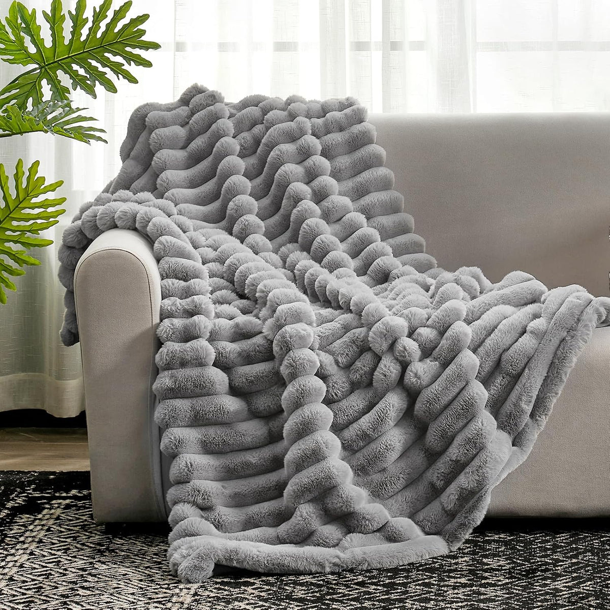 Luxury Ribbed Fleece Blanket