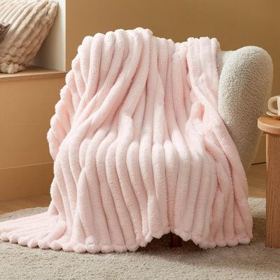 Luxury Ribbed Fleece Blanket